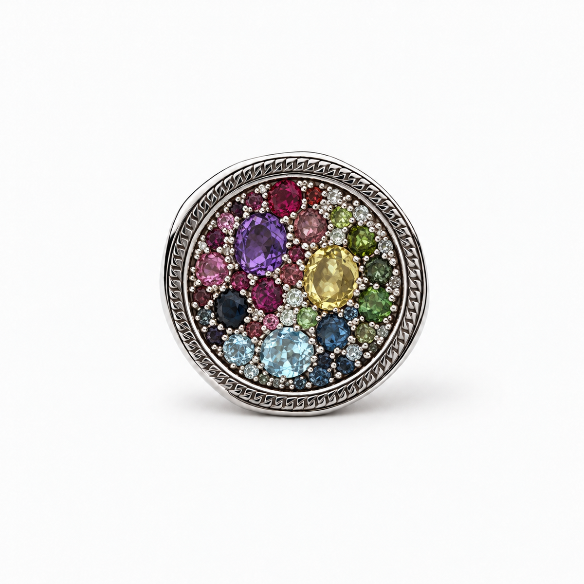 Kosmos Maxi Ring with Natural Stones