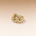 Glitter Ring in Gold and Diamonds