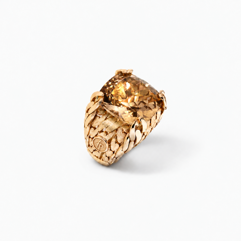 Her Power Ring in Gold and Natural Stone