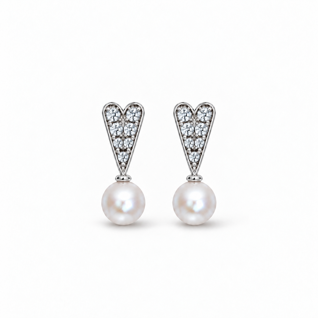 ORECCHINI FOREVER NOW IN ORO, diamanti naturali e perla