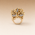 Plot Ring in Gold and Diamonds