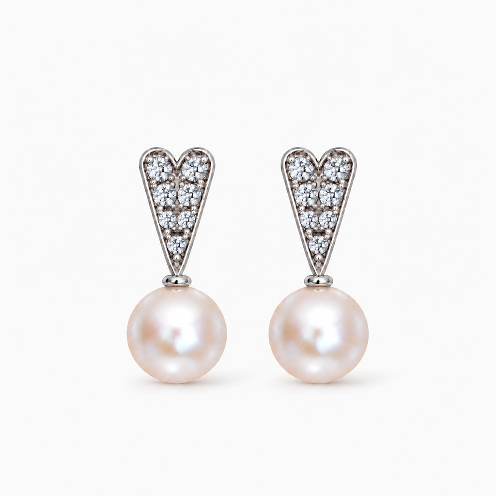 ORECCHINI FOREVER NOW IN ORO, diamanti naturali e perla