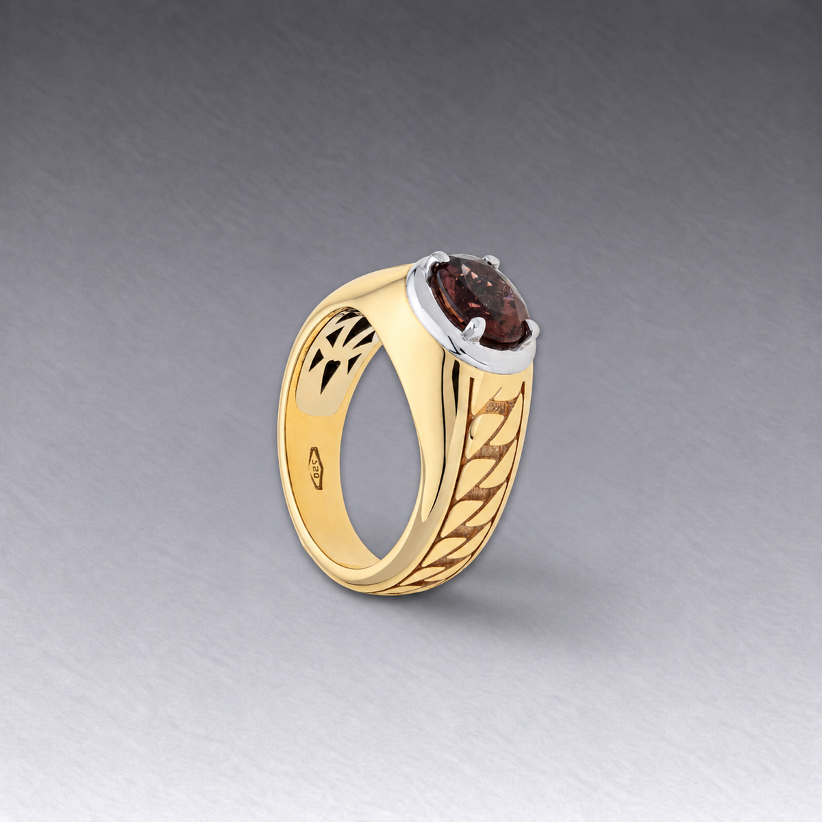 anello Sincerity oro, platino e tormalina