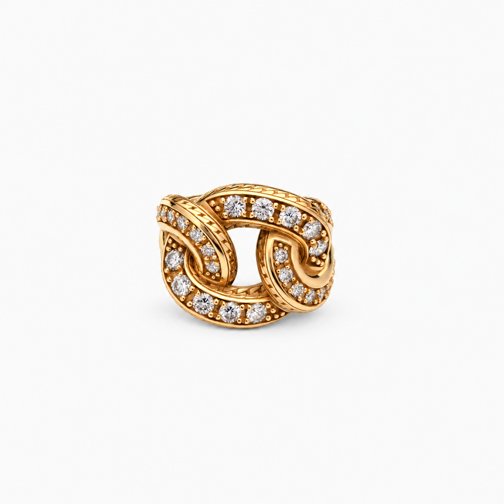 Glitter Ring in Gold and Diamonds
