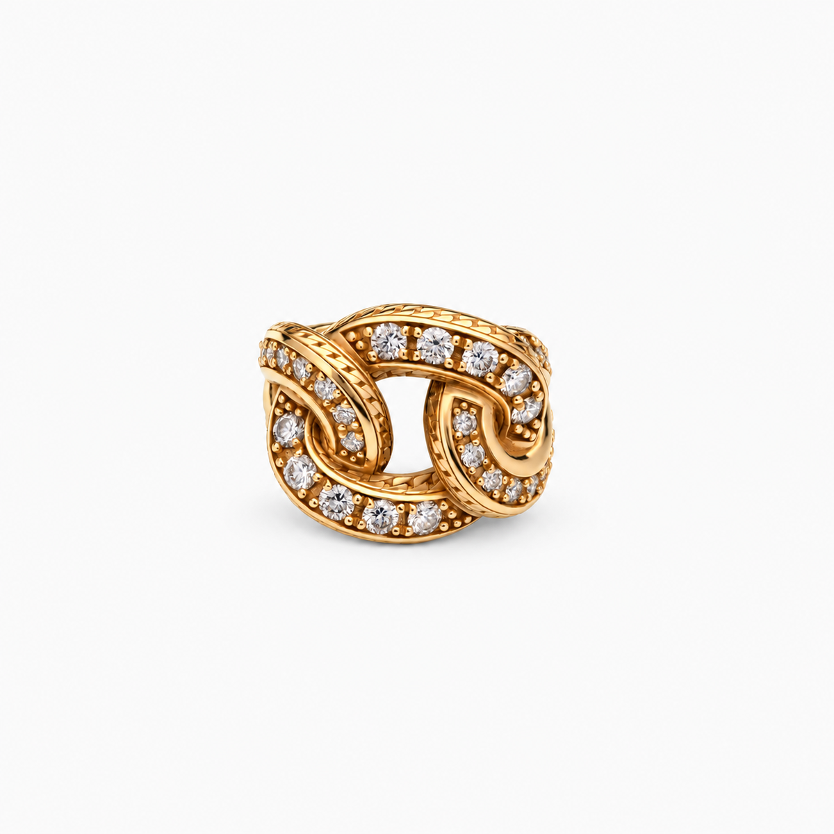 Glitter Ring in Gold and Diamonds
