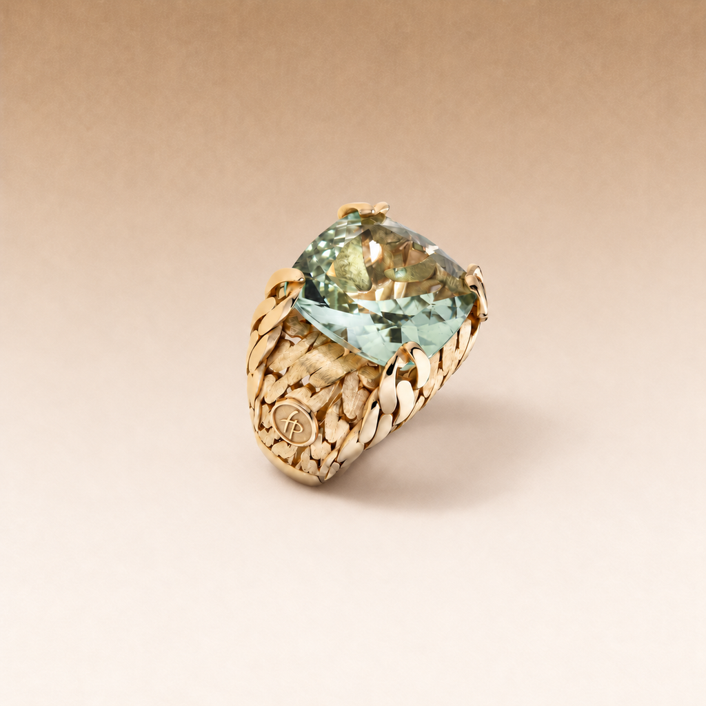 Her Power Ring in Gold and Natural Stone