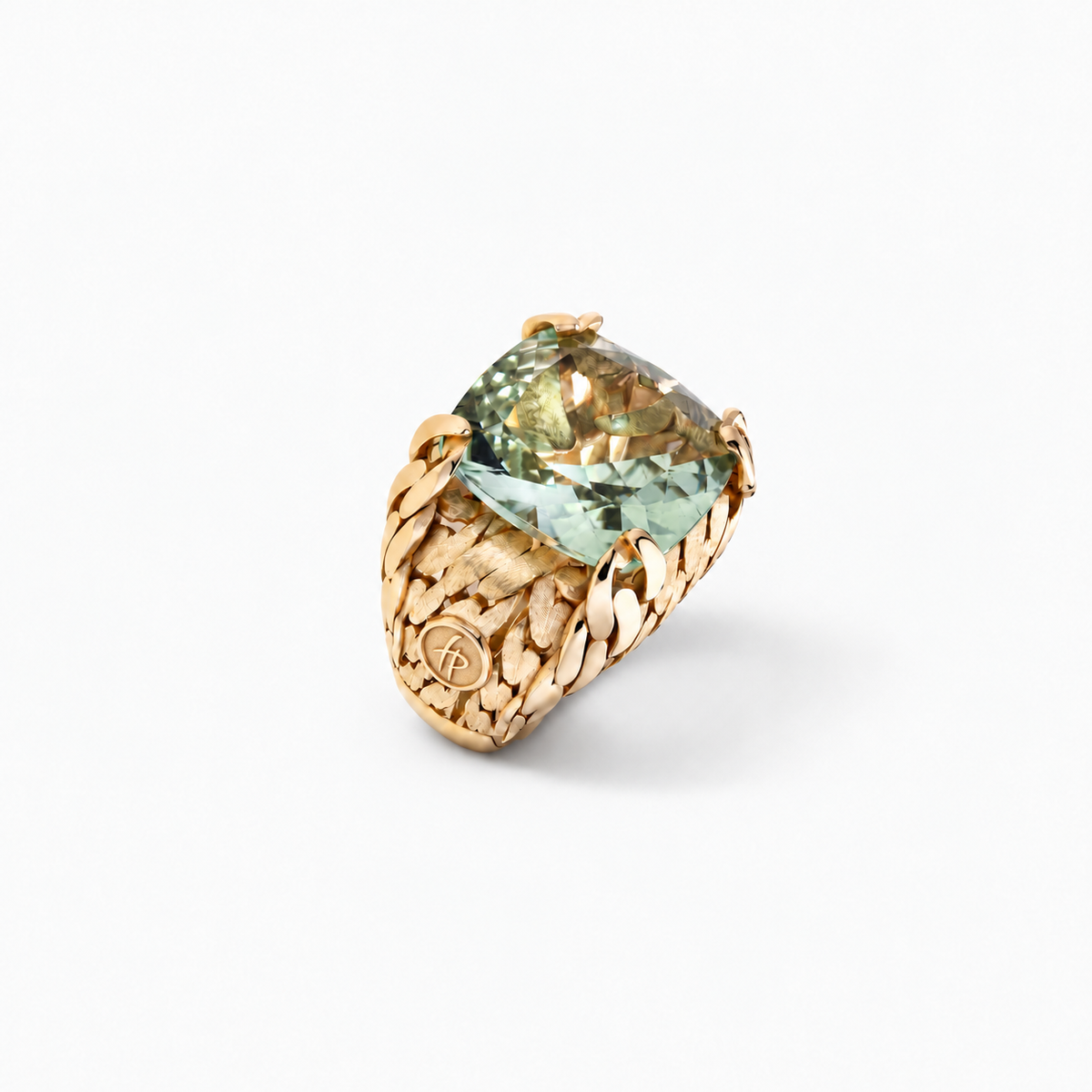 Her Power Ring in Gold and Natural Stone