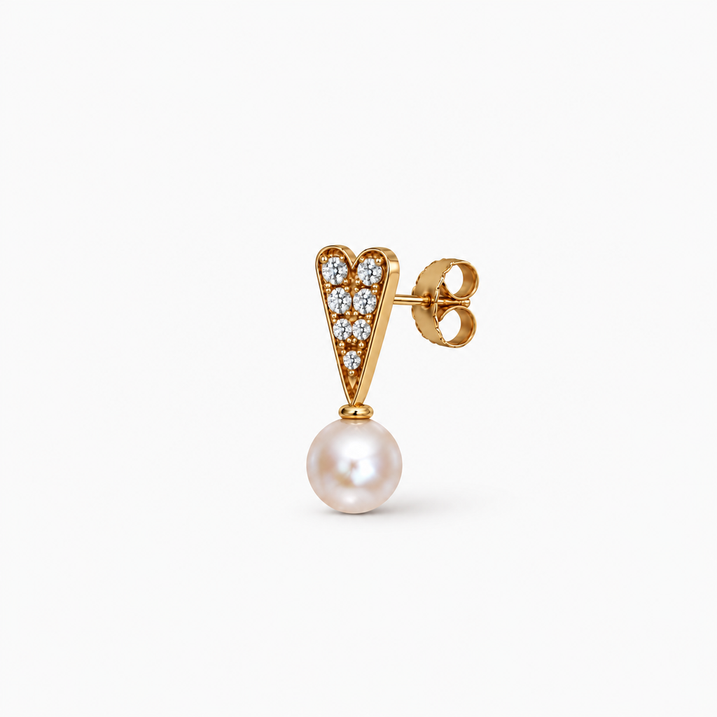 ORECCHINI FOREVER NOW IN ORO, diamanti naturali e perla