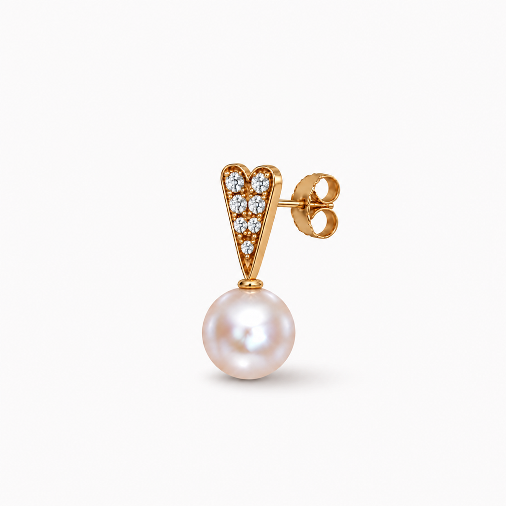 ORECCHINI FOREVER NOW IN ORO, diamanti naturali e perla