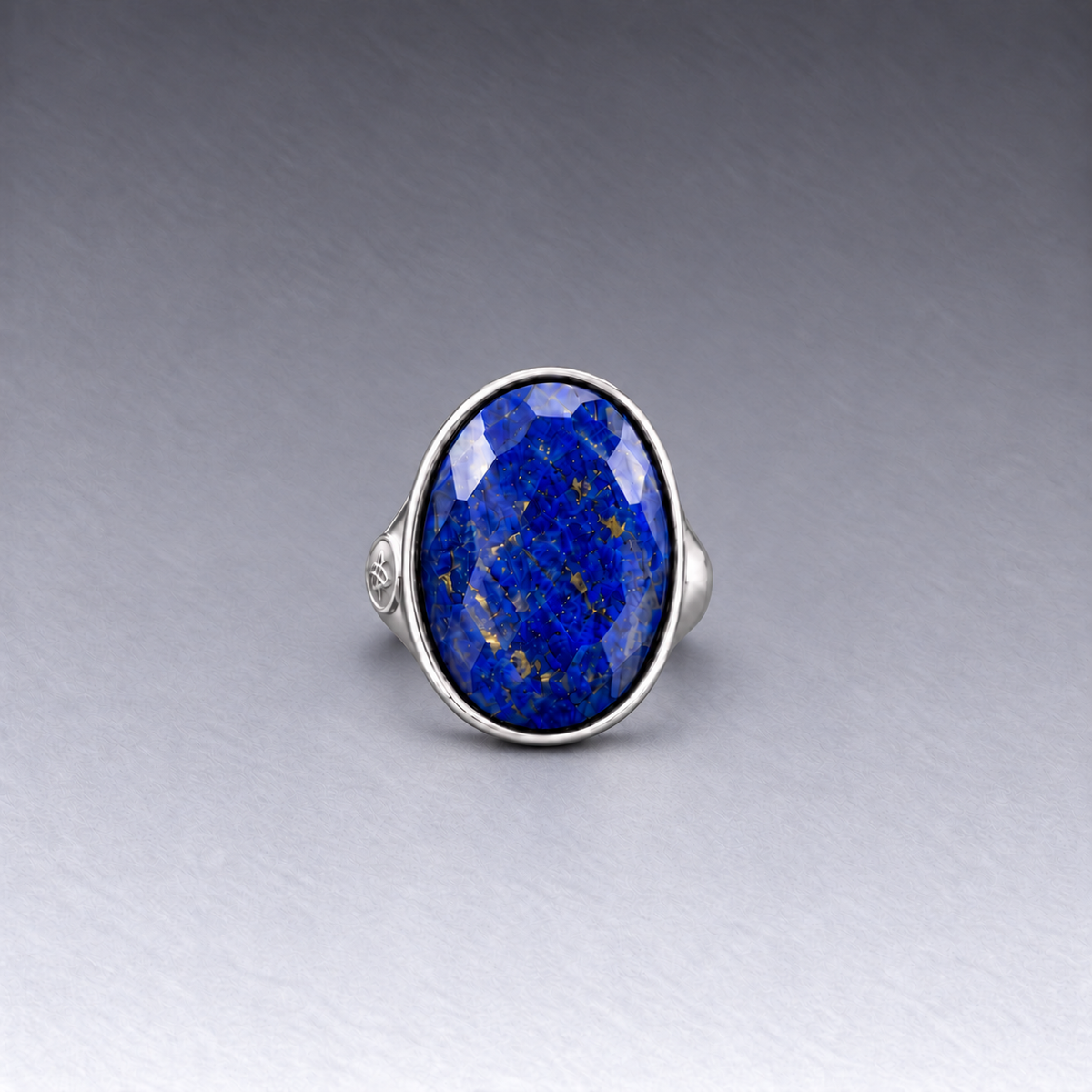 Anello Charisma Ovale in Argento e Pietra Naturale