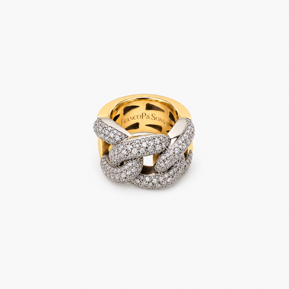 Glitter Ring in Gold, Silver and Diamonds