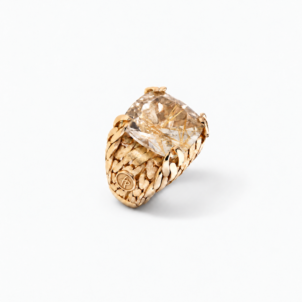 Her Power Ring in Gold and Natural Stone