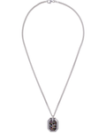 Success necklace with silver plate and natural stones