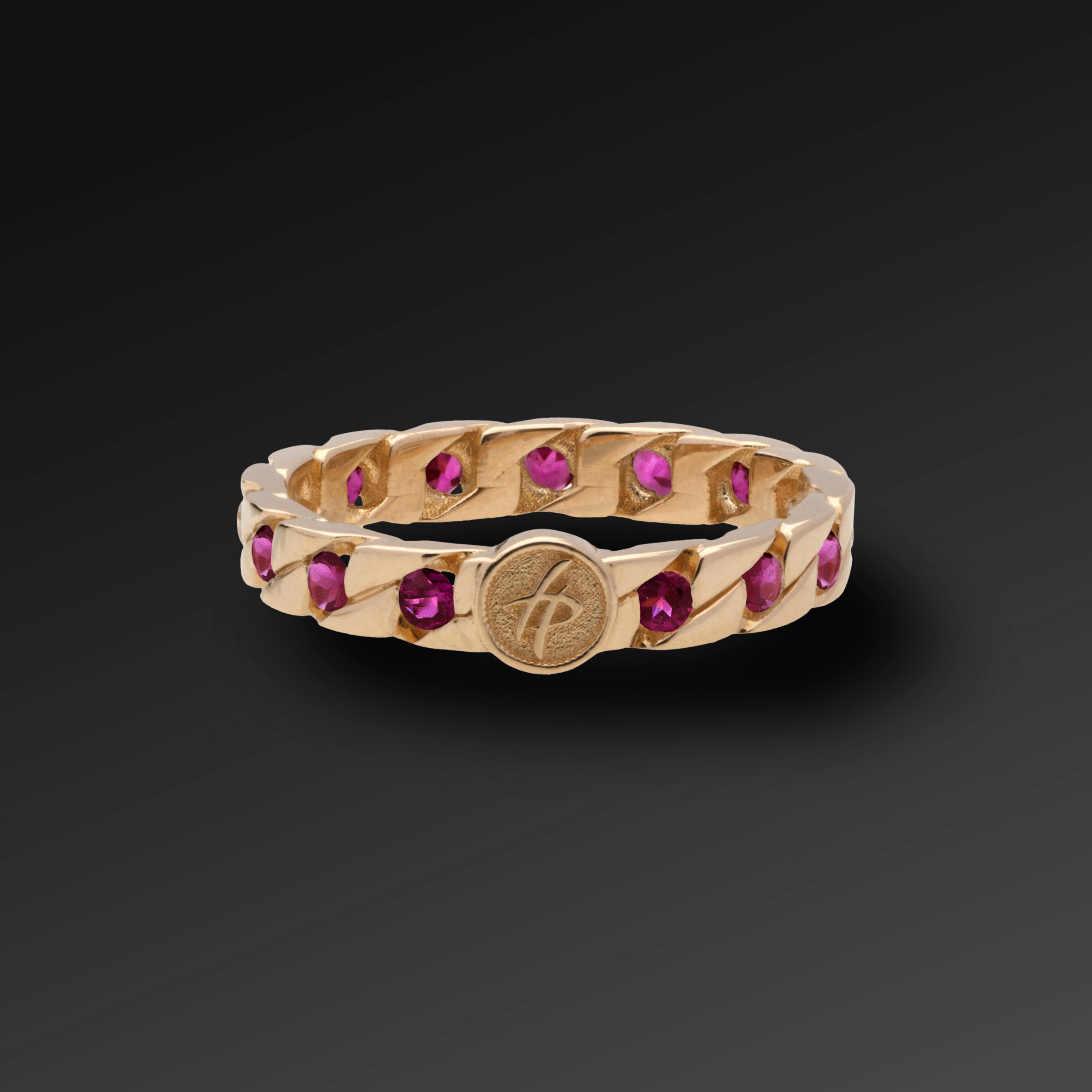Small Perfection Ring in Gold and Rubies