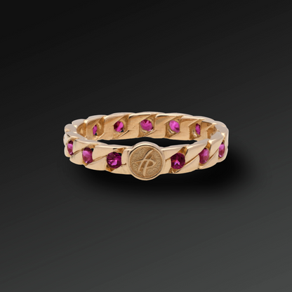 Small Perfection Ring in Gold and Rubies