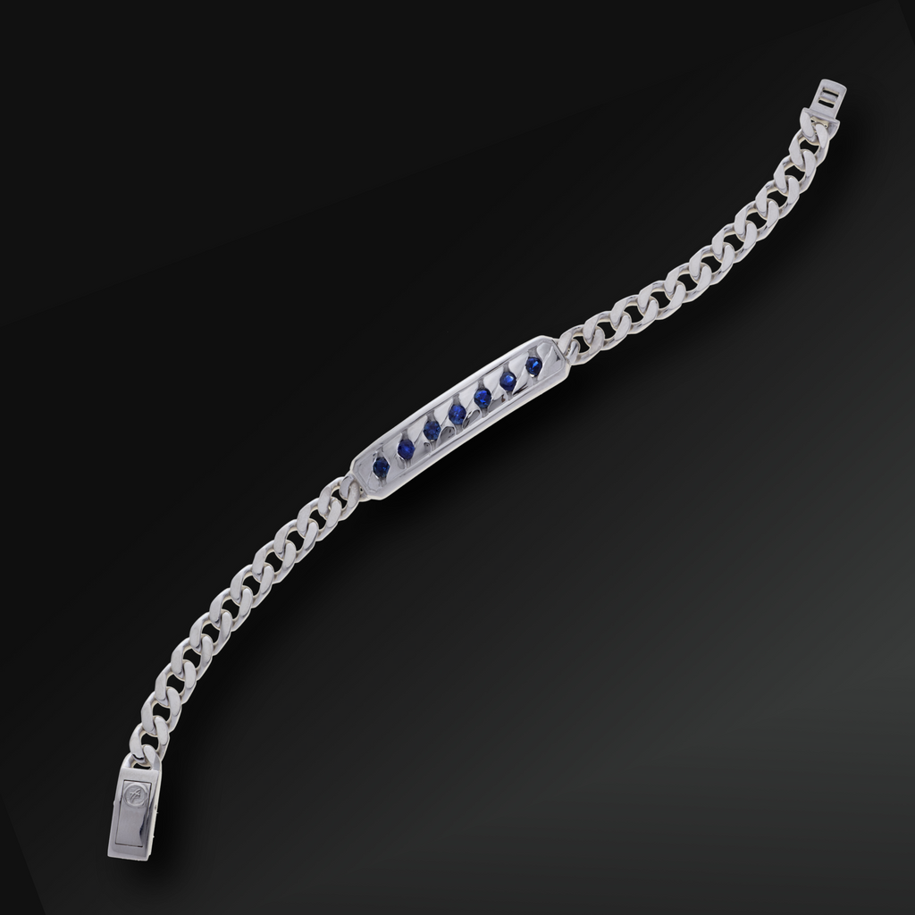 Bracciale Perfection Groumette in Argento e Zaffiri