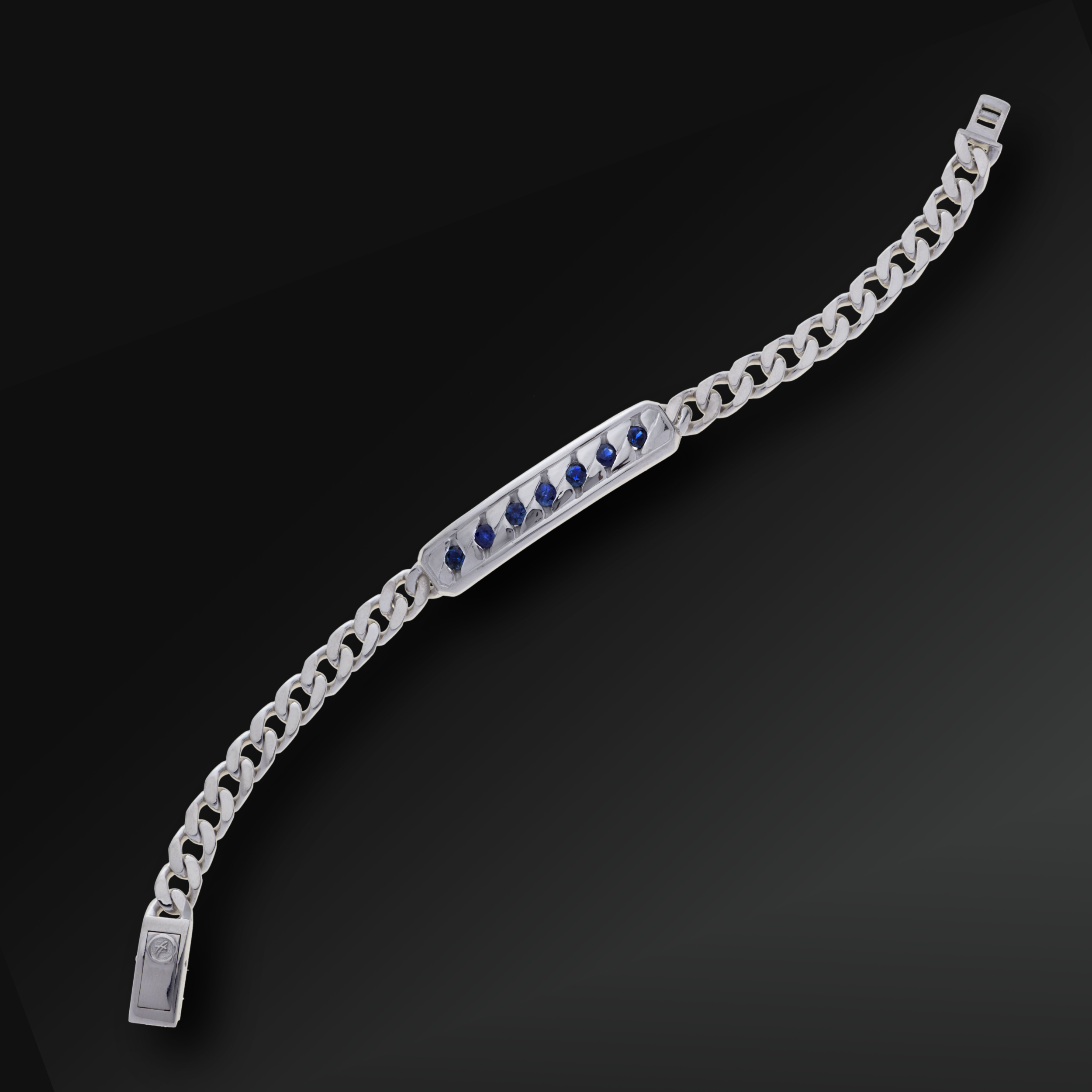 Bracciale Perfection Groumette in Argento e Zaffiri