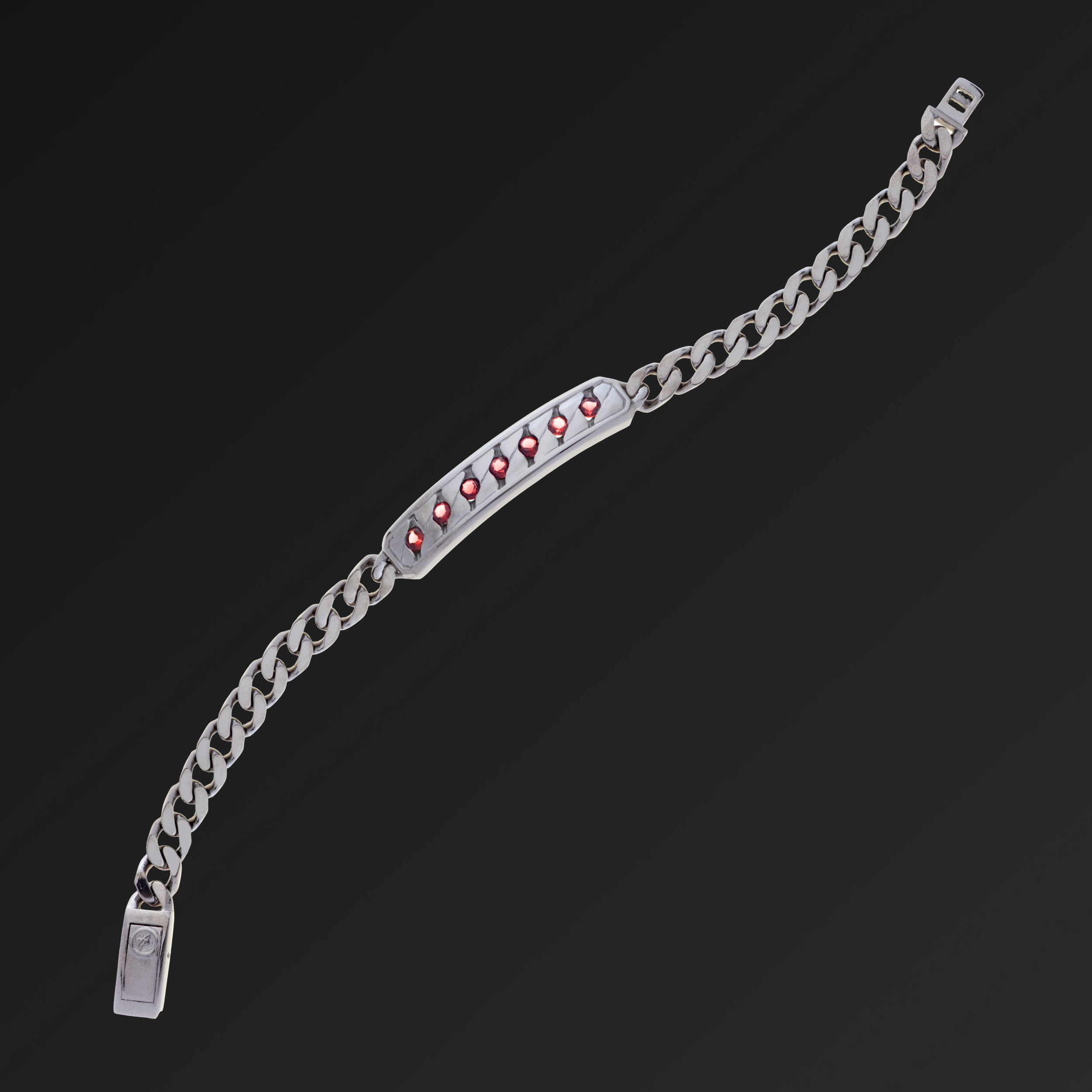 Perfection Groumette Bracelet in Silver and Natural Stone