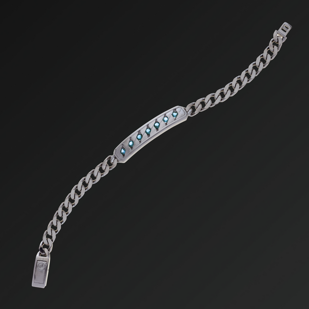 Perfection Groumette Bracelet in Silver and Natural Stone