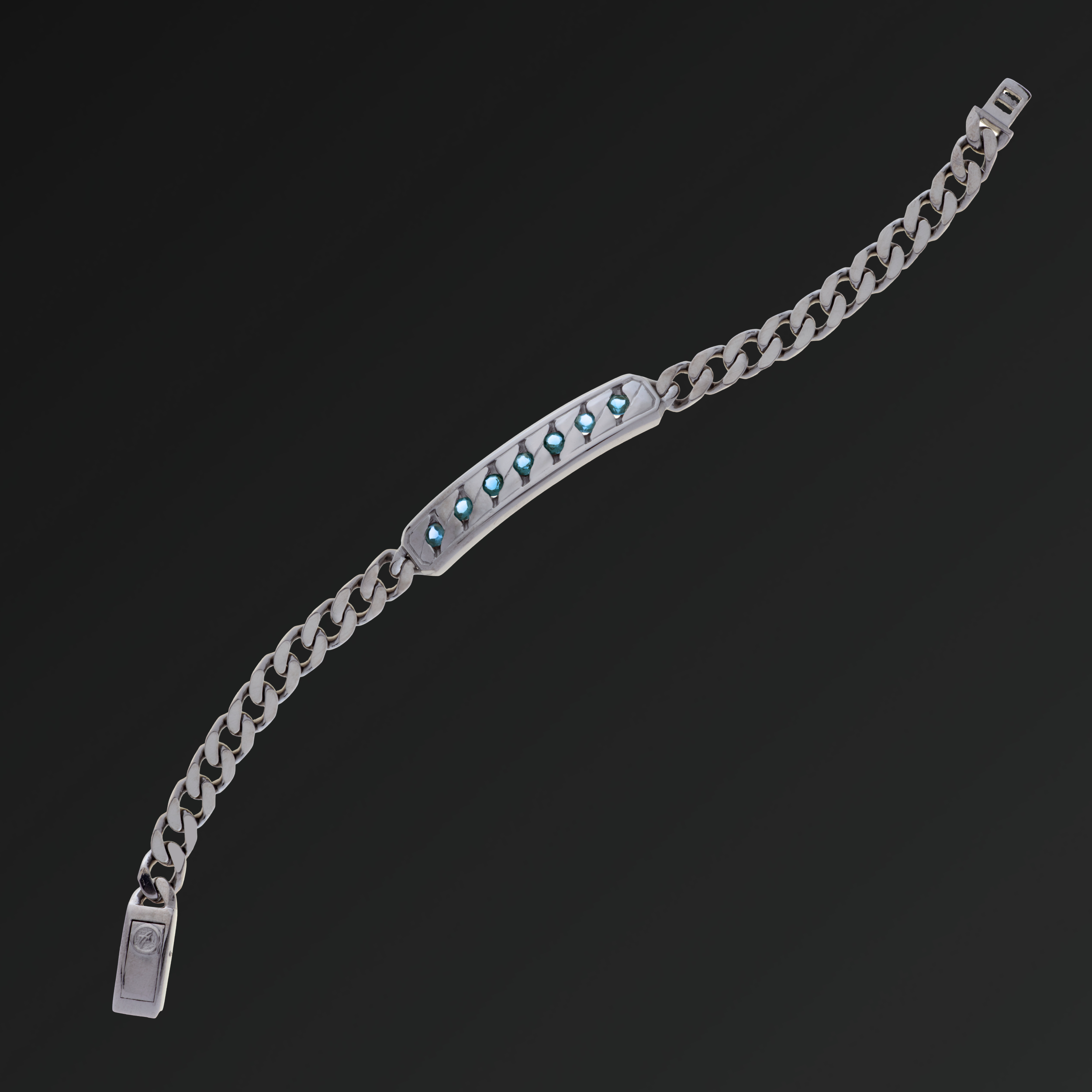 Perfection Groumette Bracelet in Silver and Natural Stone