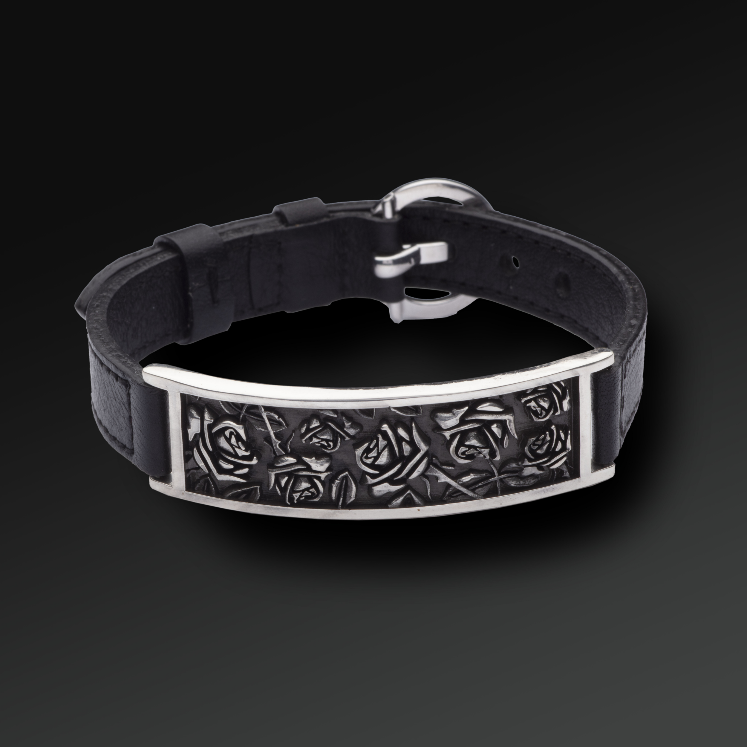 Bracciale Resilience in Argento e Pelle