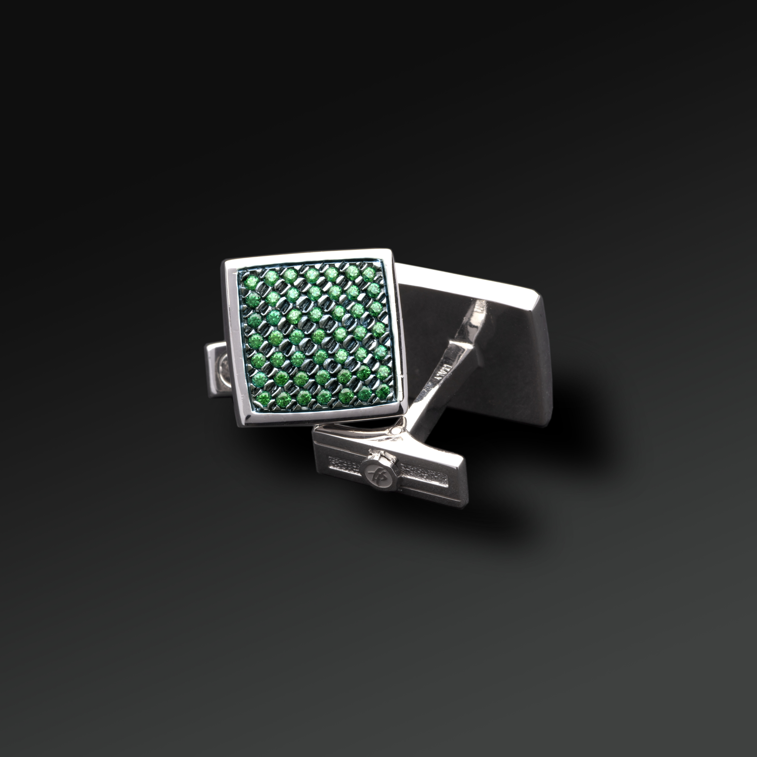 Gemelli Respect in Argento e Smeraldi