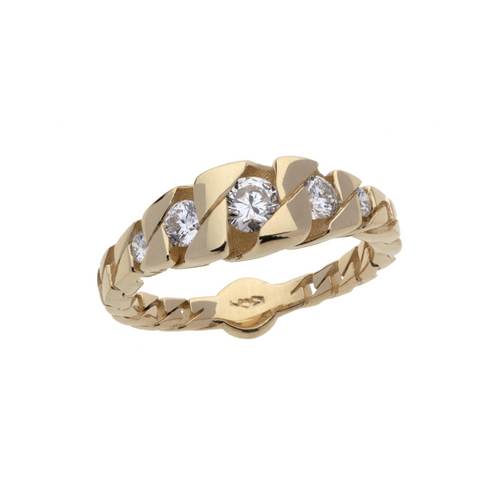 Anello Trilogy in Oro e Diamanti