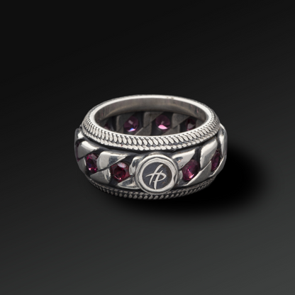 Success Ring in Silver and Natural Stone