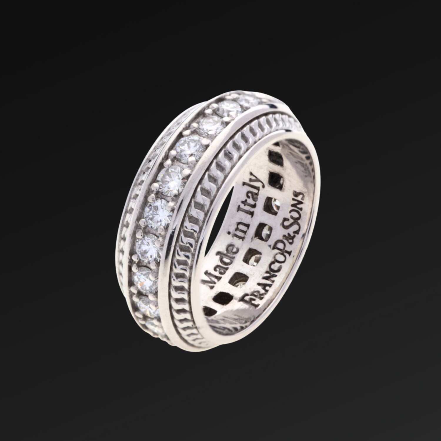 Anello Success in Argento e Diamanti bianchi Lab.