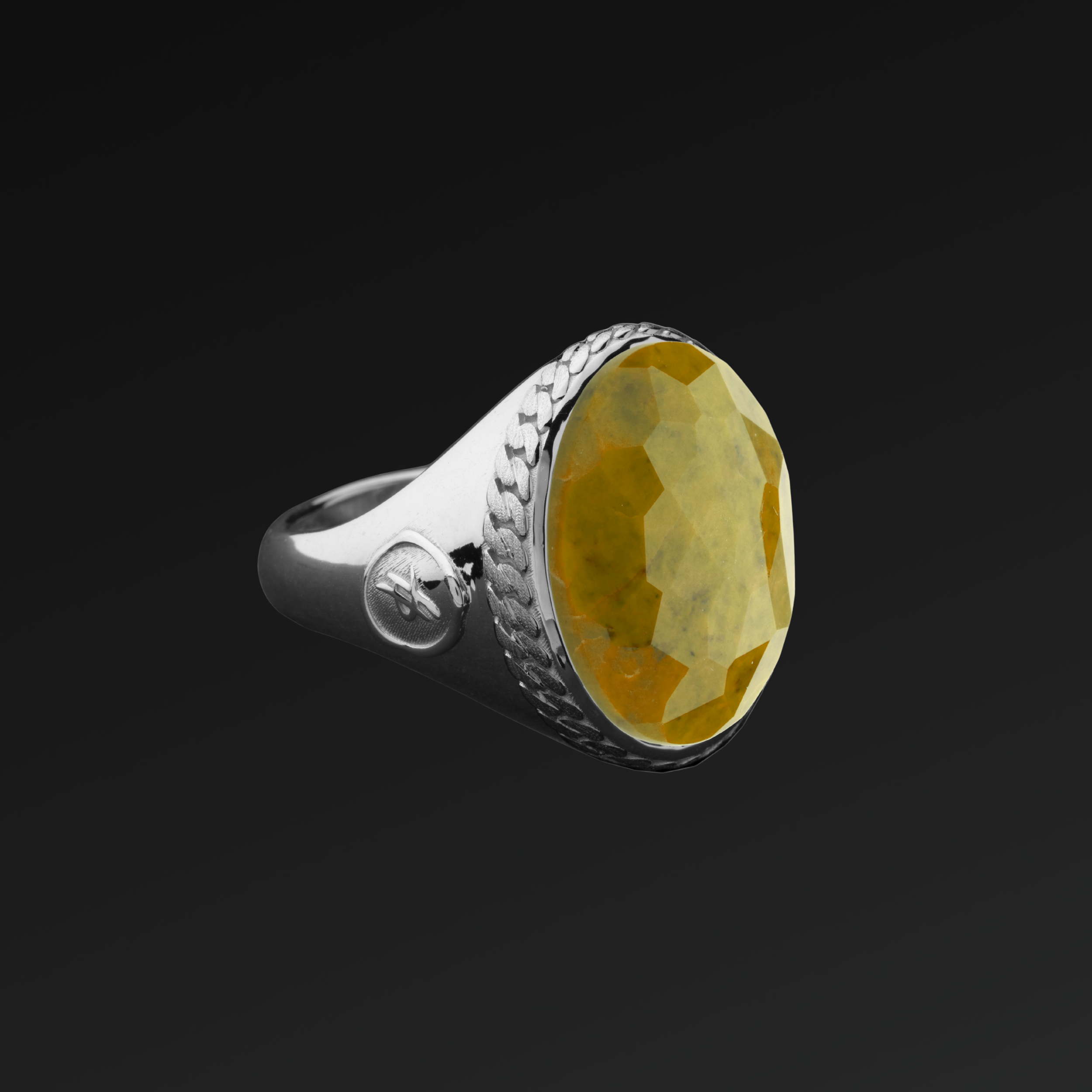 Anello Sincerity in Argento e Pietra Naturale