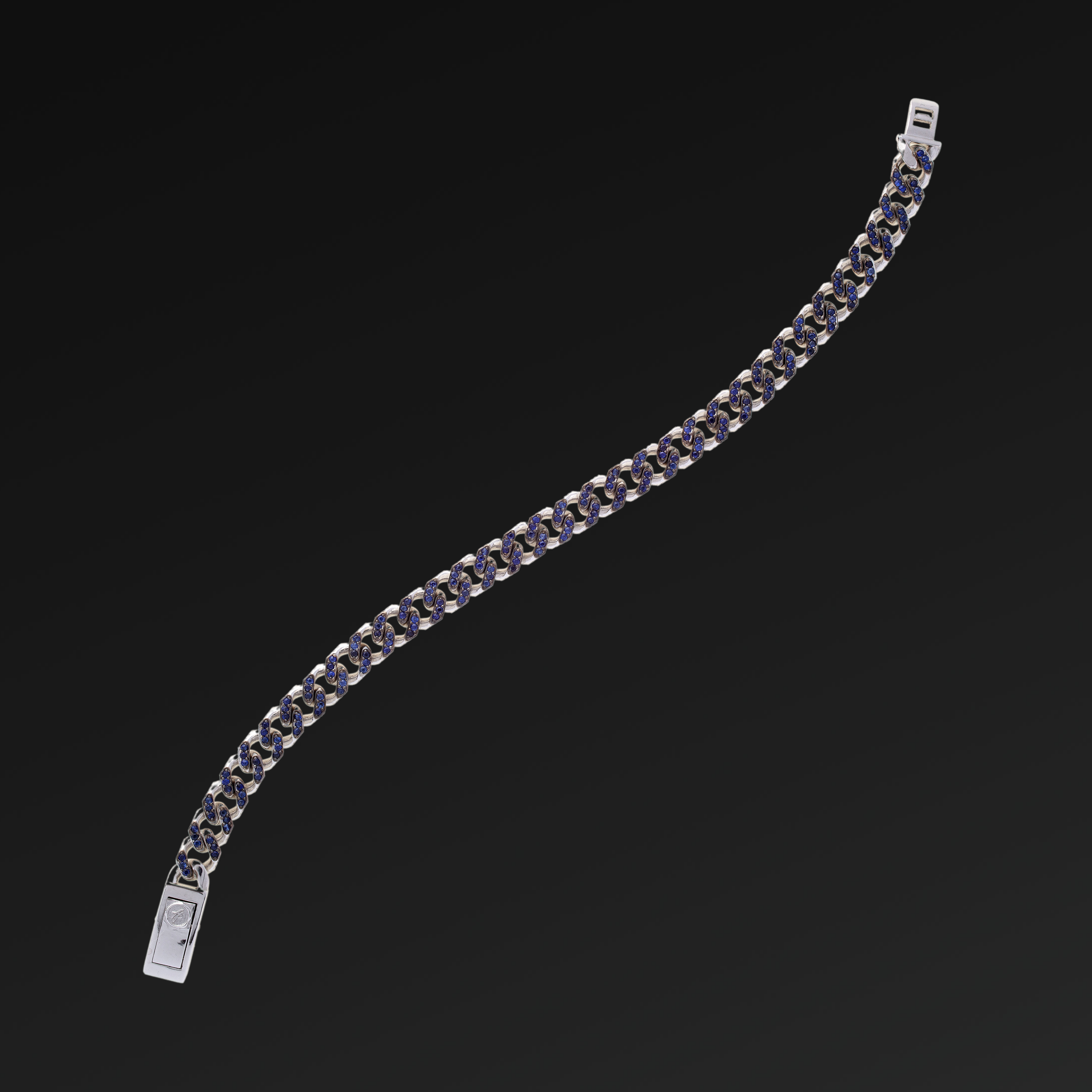 Bracciale Respect Groumette medio in Argento e Rubini