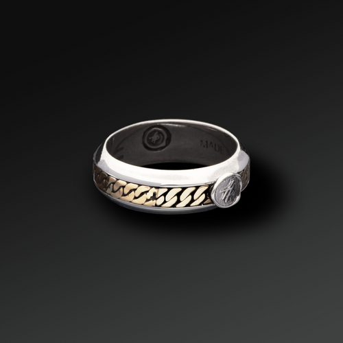 Anello Essence Groumette in Argento e Oro