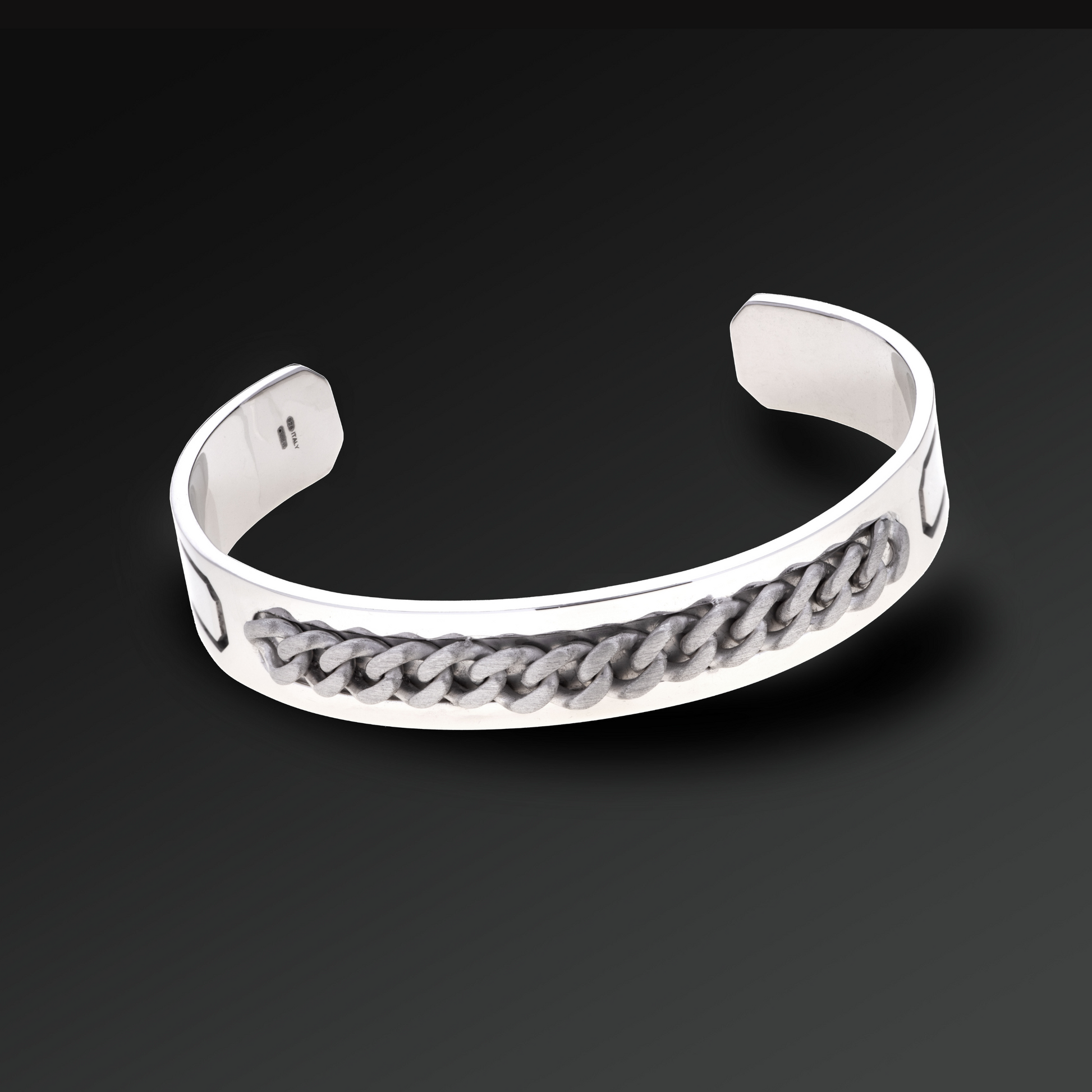 Bracciale Flexibility Groumette Rigido in Argento