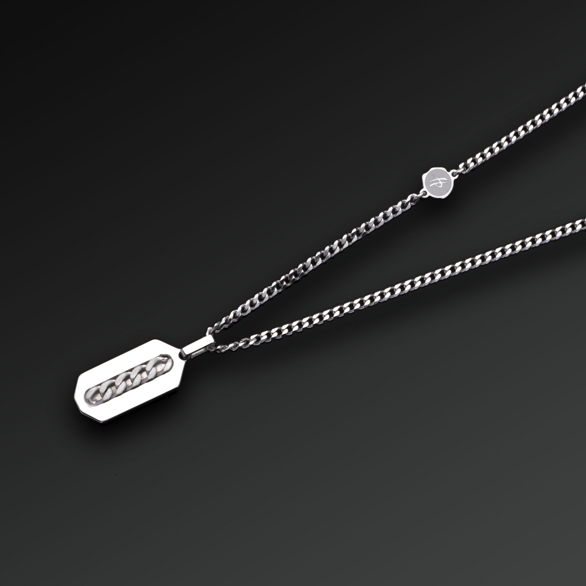 Collana Flexibility Piastrina Groumette in Argento