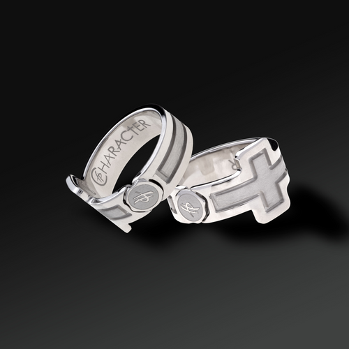Anello Flexibility Croce in Argento
