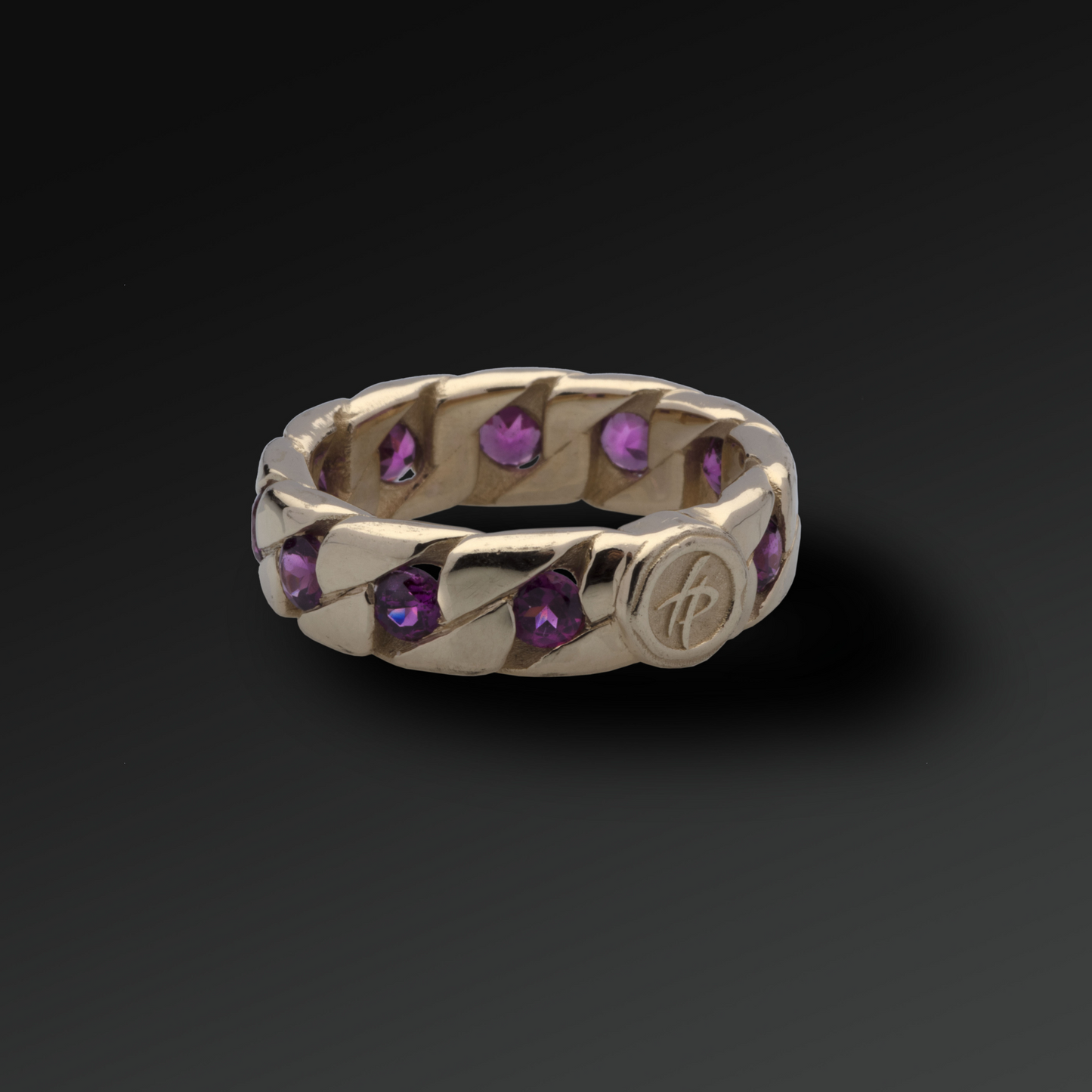 Large Perfection Ring in Gold and Rubies