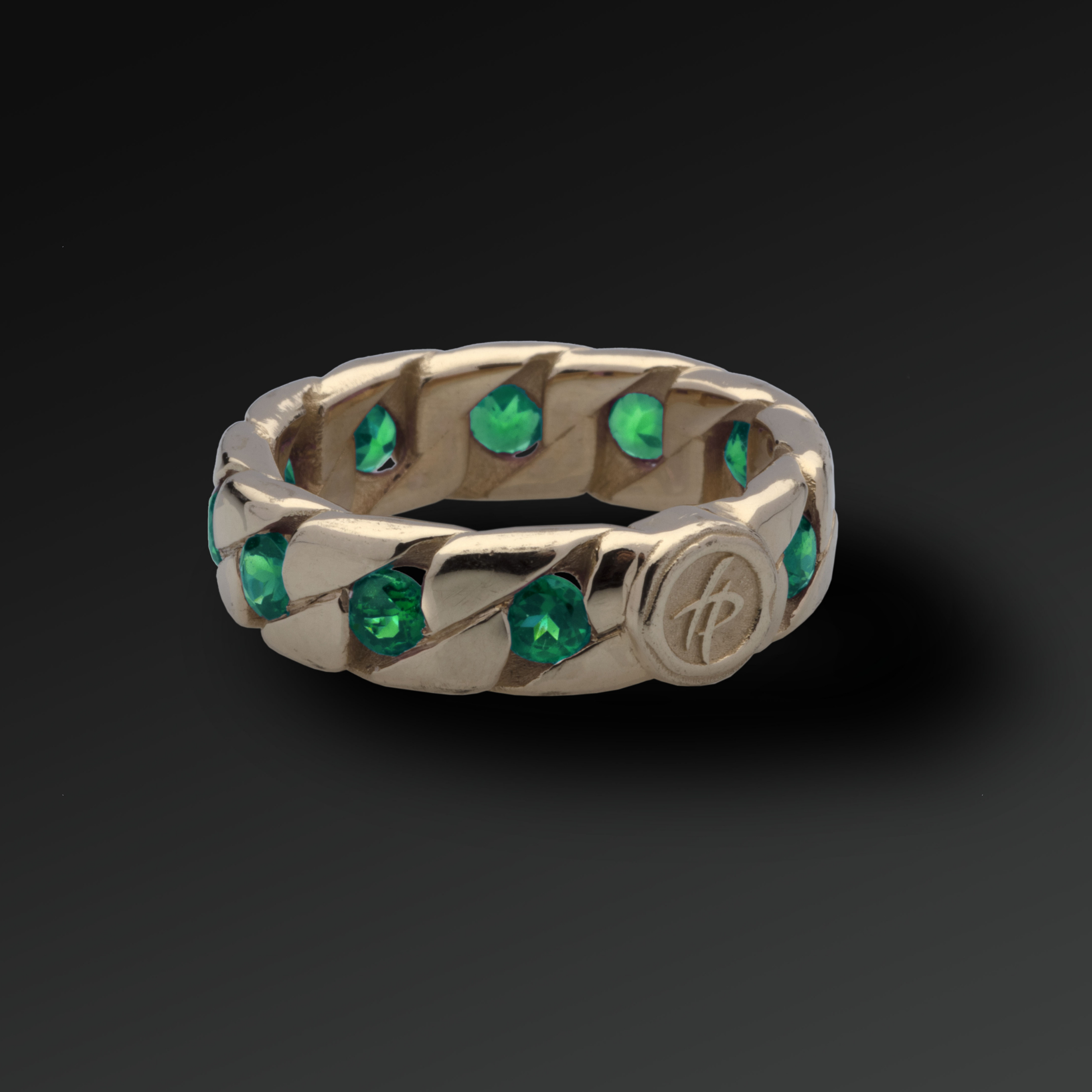 Anello Perfection Grande in Oro e Smeraldi